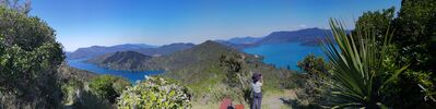 Queen Charlotte track uitzicht