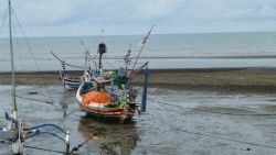 vissersbootjes op Bali